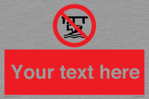 Custom Do not use watercraft in the vicinity of piers